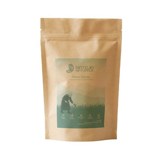 Relax-Detox – Kräutertee-Mischung | 50 g im wiederverschließbaren Standbeutel