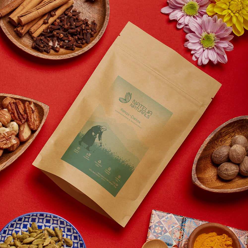 Relax Detox – Herbal Tea Blend | 50 g in a resealable stand-up pouch