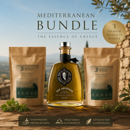 DAS MEDITERRANE KÜCHEN-SET – THE GOVERNOR Premium + Oregano + Thymian